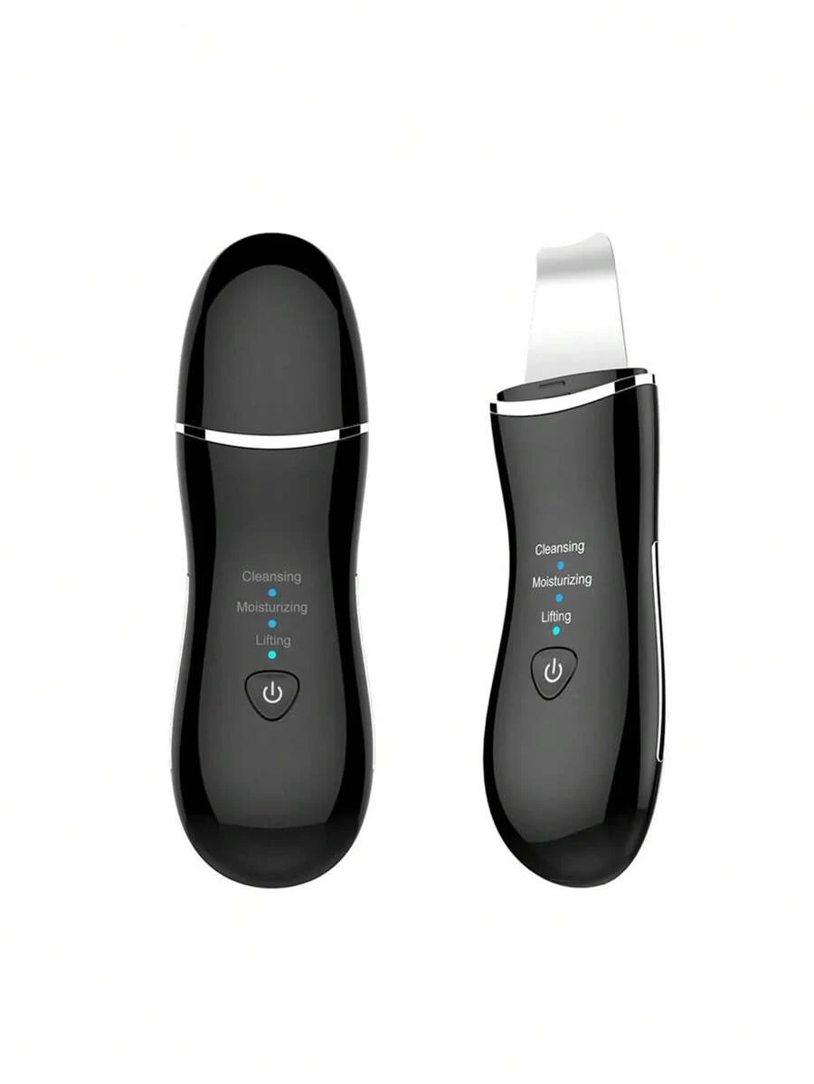 Batidor De Cara, Espátula De Piel, Limpiador De Poros, Removedor De Puntos , Herramientas De Belleza, Máquina Para Palear, Máquina De Pelar Ultrasónica, Equipo De Belleza Doméstico, Instrumento De Belleza, Para Limpieza Profunda Facial, Herramienta De Cuidado De La Piel, Suministros De Hogar Y Escuela Y Viajes - Negro - Ver 1