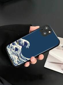 Sea Wave Glass Phone Case,International Version, Not The Domestic Version - Multicolor - View 2