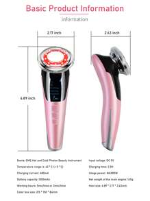 Importador de productos de belleza fríos y calientes, instrumento de belleza, dispositivo de belleza, herramienta para el cuidado de la piel - Blanco - Ver 7