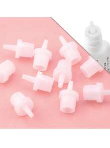 HMQ beauty Tappi sigillanti per bottiglie di colla per estensioni ciglia - Senza elettricità, riutilizzabili e a prova di perdite per contenitori di adesivo, facili da applicare, confezione multipla di tappi di ricambio per salone di bellezza