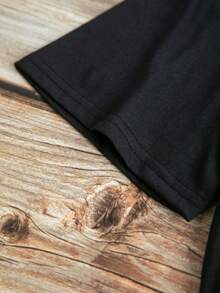 Plus Slogan Graphic Tee - Black - View 3