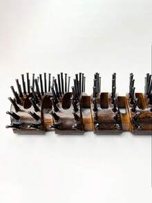 Hombres Masaje Peine - Negro - Ver 3