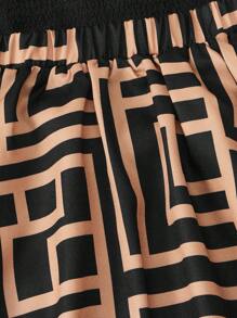 SHEIN Bộ thời trang bé gái Nút Hình học Giải trí - Nhiều màu - Xem 3