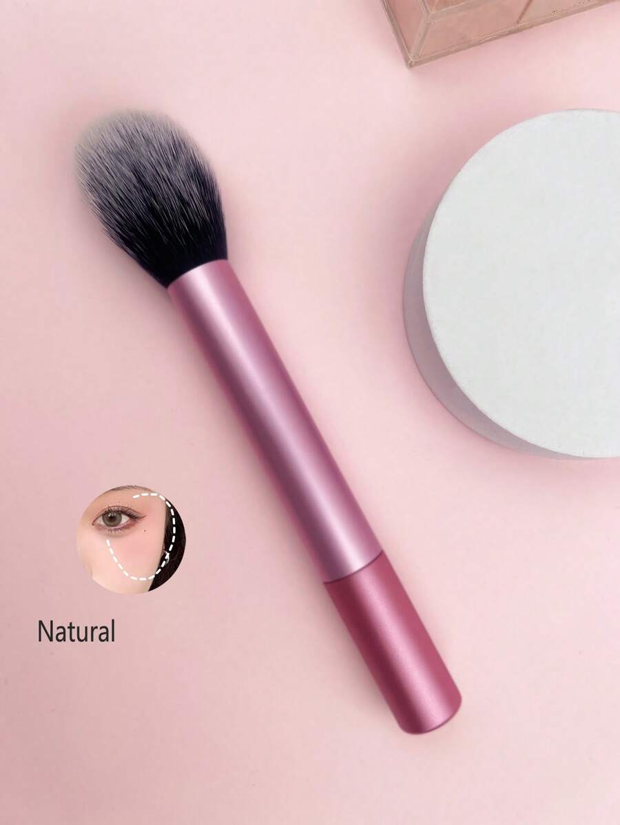 Cọ Trang Điểm 1 Phấn Má Hồng Màu Hồng Cọ Kem Nền Cọ Mỹ Phẩm Dụng Cụ Trang Điểm - Hồng - Xem 1