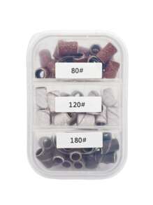 3色/套美甲打磨帶套裝，用於去除丙烯酸、死皮和拋光 - 彩色 - 查看 4