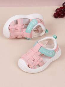 Summer Baby Soft Bottom Breathable Hollow Out Anti-slip Learning Walk Sandals - Pink - View 2