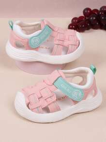 Summer Baby Soft Bottom Breathable Hollow Out Anti-slip Learning Walk Sandals - Pink - View 5