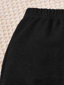 SHEIN Đứa bé trai 2 Miếng Chi tiết Patched thư Quần - Nhiều màu - Xem 6