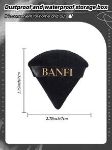 BANFI 2支化妆刷套装+2个化妆粉扑，化妆刷套装，化妆刷包，化妆刷套装，全套化妆工具，化妆刷套装，全套化妆工具，刷子套装，化妆刷套装，化妆礼盒套装 - 彩色 - 查看 3