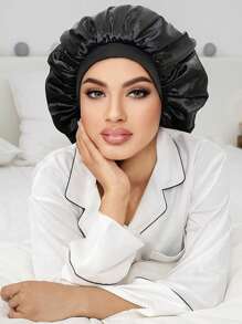 1pc Satin Bonnet For Women, Bonnet For Curly Hair, Hair Bonnet For Sleeping Satin Bonnets For Women, Extra Large Bonnet For Braids