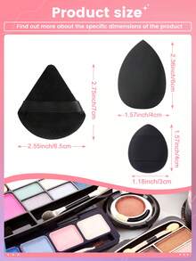 Công cụ trang điểm Bộ , 4pcs Bông phấn trang điểm & 1 Miếng Bọt biển trang điểm Bột Puff Nước Tẩy trang Tấm lót Phấn phủ dạng bột Trang điểm Applicator Đối với Trang điểm khuôn Mặt - Nhiều màu - Xem 5