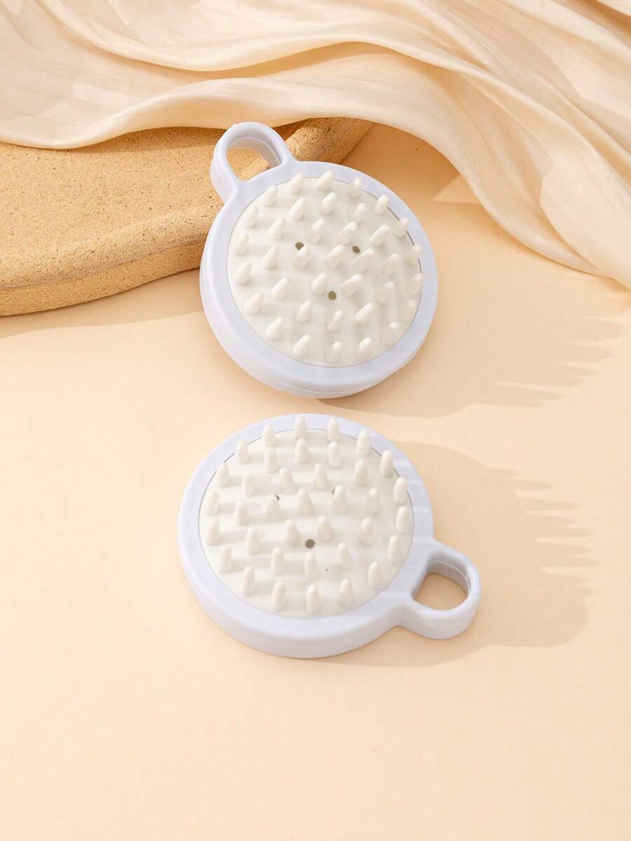 2入組矽膠洗髮按摩梳