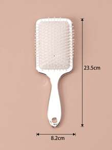 Rhinestone Decor Cushion Hair Brush - Gold - View 4