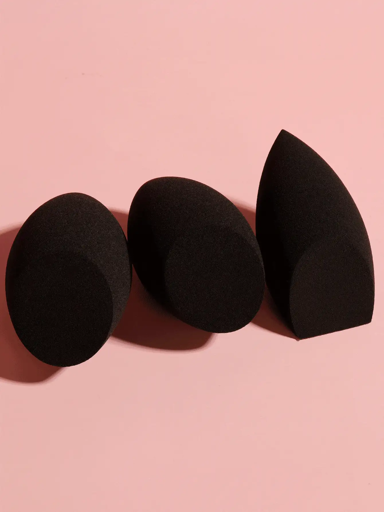 Makeup Sponge, 3pcs Cosmetic Sponge Wet And Dry Face Sponge Beauty Sponges Egg Shaped Makeup Blender,Makeup,Cheap,Room Decor,Vanity,Travel,Bedroom,Makeup Accessories,Puff,Makeup Blender,Powder Puff,Makeup Sponge,Cheap,Stocking Stuffers,Makeup,Makeup Tools,Cheap Stuff,Gifts,Gifts For Women,Christmas Gifts,Giveaways,Travel,Cheap Stuff,Travel Essential - Black - View 3