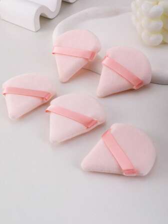 5 piezas Borla de polvo de color albaricoque, franela cristalina de pelo corto, especial para fijar y suave sin tragar polvo, maquillaje, barato, decoración de habitación, tocador, viaje, dormitorio, accesorios de maquillaje, borla, difuminador de maquillaje, borla de polvo, esponja de maquillaje, barato, rellenos de calcetines, maquillaje, herramientas de maquillaje, cosas baratas, regalos, regalos para mujeres, regalos de Navidad