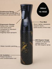 Spray Bottle,1Pc 300Ml Salon Hairdressing Sprayer Black Nozzle Subpackage Bottle Empty Bottle Dispenser Bottle - Multicolor - View 1