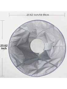 1 chiếc Áo choàng cắt tóc & Áo choàng làm tóc, Dụng cụ cắt tóc tại nhà di động, chống thấm nước và có thể gấp lại - Xám - Xem 3
