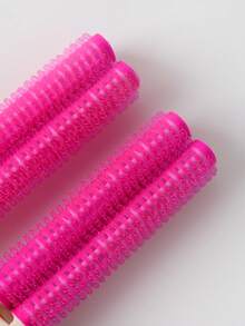 Pinzas para el cabello, 2 piezas Clip esponjoso para el cabello Rizador de cabello completo Herramientas de peluquería DIY para el cabello - Rosa Fucsia - Ver 4