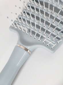 1入組帶手柄的蓬鬆狀肋骨梳,家用梳子,可干濕兩用,不傷髮,可用於沐浴按摩,毛髮保養 - 藍色 - 查看 4