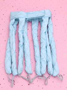 Rodillo de pelo en forma de pulpo, 1 pieza de rodillo de pelo azul sin calor para herramientas de peluquería DIY - Azul - Ver 1