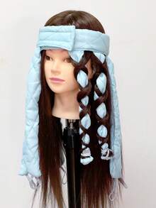 Rodillo de pelo en forma de pulpo, 1 pieza de rodillo de pelo azul sin calor para herramientas de peluquería DIY - Azul - Ver 2