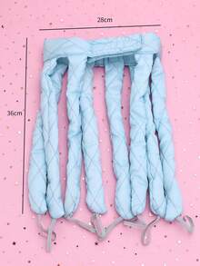 Rodillo de pelo en forma de pulpo, 1 pieza de rodillo de pelo azul sin calor para herramientas de peluquería DIY - Azul - Ver 7