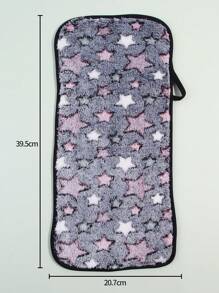 Facial Cleaning Towel,3Pcs 39.5 X 20.7Cm Star Pattern Makeup Towel Facial Cloth For Skin Care - Grey - View 4