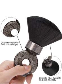 New Fashion Hairdressing Neck Brush, Facial Cleaning Duster, Soft Fiber Hair Brush - Multicolor - View 6