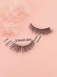 Lông Mi Giả, 10 Đôi 3D Mắt Mèo Lông Mi Giả Lộn Xộn Giả Chồn Lông Mi Mềm Mại Tự Nhiên Hàng Mi - màu đen - Xem 3