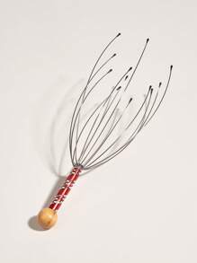 Handheld Massager,2Pcs Metal Head Massage Tool Claw Scalp Massage Tool For Head Care - Red - View 4