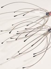 Handheld Massager,2Pcs Metal Head Massage Tool Claw Scalp Massage Tool For Head Care - Red - View 5