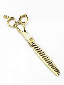 7 Inch Hair Cutting Scissors - Gold - View 3