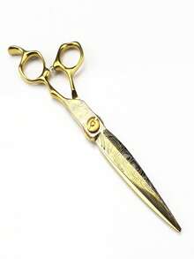 7 Inch Hair Cutting Scissors - Gold - View 4