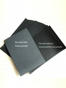 Papel con cara de aceite de carbón de bambú, 200 piezas papel Facial absorbente de aceite removedor Facial papel de Control de aceite papel secante de maquillaje para el cuidado de la piel - Negro - Ver 5