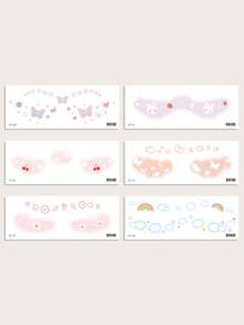 6 Tấm Họa Tiết Bướm Hình Xăm Không Thấm Nước Miếng Dán Trang Điểm Chống Nước Trang Điểm Mặt Miếng Dán Hình Xăm - Nhiều màu - Xem 2