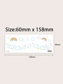 6 Tấm Họa Tiết Bướm Hình Xăm Không Thấm Nước Miếng Dán Trang Điểm Chống Nước Trang Điểm Mặt Miếng Dán Hình Xăm - Nhiều màu - Xem 3