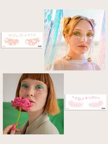 6 Tấm Họa Tiết Bướm Hình Xăm Không Thấm Nước Miếng Dán Trang Điểm Chống Nước Trang Điểm Mặt Miếng Dán Hình Xăm - Nhiều màu - Xem 5