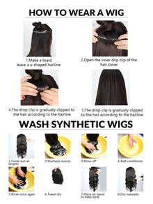 Tổng hợp chịu nhiệt & Bangs 24 inch Gradient Full Machine Made Daily Sử dụng chất lượng cao - Ombre - Xem 8