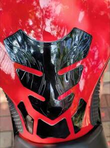 1 pieza universal 3d motocicleta modificación Accesorio caballero espina Pegatina creativo personalizado Calcomanía para todos los modelos - Negro - Ver 1