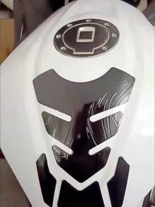 1 pieza universal 3d motocicleta modificación Accesorio caballero espina Pegatina creativo personalizado Calcomanía para todos los modelos - Negro - Ver 5