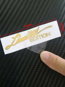 1pc Gold Limited Edition Creative Limited Style Car Body Sticker Motorcycle Sticker Metal Universal Model - Gold - View 6
