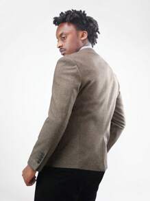 CLOUDSTYLE Áo cộc tay Nam Nút Túi Nút phía trước màu trơn Công việc - Màu Khaki - Xem 4