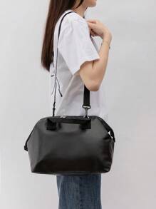 1 pieza Bolso de mamá de diseño de moda para el hombro - Negro - Ver 1