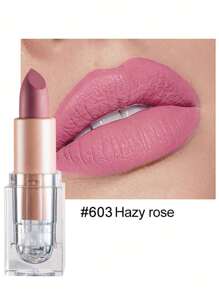 HANDAIYAN Matte Velvet Finish Crystal Square Tube Lipstick, Nude Bean Sand Shade Lip Gloss, Long Lasting Non-Transfer Lip Liner, Cosmetics, Face Paint For Women, Ideal For Y2K Fancy Fashion Looks, Matte Long Lasting Lip Gloss For Daily & Party Makeup - 03 Tula - 查看 1