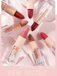 HANDAIYAN Matte Velvet Finish Crystal Square Tube Lipstick, Nude Bean Sand Shade Lip Gloss, Long Lasting Non-Transfer Lip Liner, Cosmetics, Face Paint For Women, Ideal For Y2K Fancy Fashion Looks, Matte Long Lasting Lip Gloss For Daily & Party Makeup - 03 Tula - 查看 6