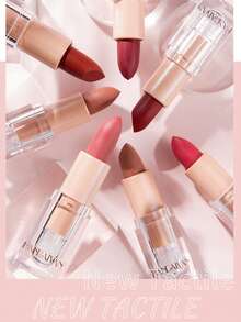 HANDAIYAN Matte Velvet Finish Crystal Square Tube Lipstick, Nude Bean Sand Shade Lip Gloss, Long Lasting Non-Transfer Lip Liner, Cosmetics, Face Paint For Women, Ideal For Y2K Fancy Fashion Looks, Matte Long Lasting Lip Gloss For Daily & Party Makeup - 08 Mazamitla - 查看 6