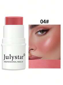Julystar maquillaje profesional Colorete de larga duración pigmentado Colorete en crema - Rojo - Ver 1