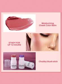 Julystar 專業彩妝腮紅棒長效高顯色膏狀腮紅 - 珊瑚粉 - 查看 4