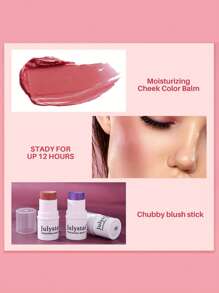 Julystar maquillaje profesional Colorete de larga duración pigmentado Colorete en crema - Rojo - Ver 4