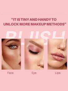 Julystar maquillaje profesional Colorete de larga duración pigmentado Colorete en crema - Rojo - Ver 5